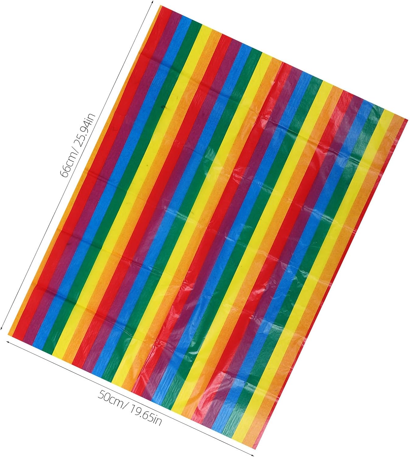 Ipetboom 5 Packs Rainbow Striped Tissue: 19.7 X 26 Inch Colored Wrapping Tissue Paper, Rainbow Stripes Paper for Gay Pride Picnic Basket Liner Party Supplies
