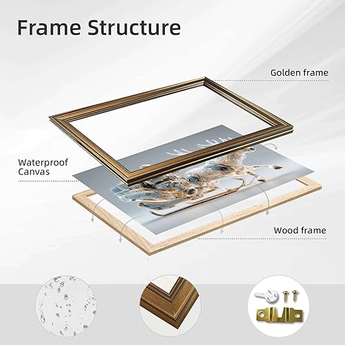 Miniatura 2 de Framed Cyber Santa Poster Canvas Print ArtTrendy Wall Art Modern Painting Pictures & Wall Decor Elegant Decoration for Living Room Bedroom & Office