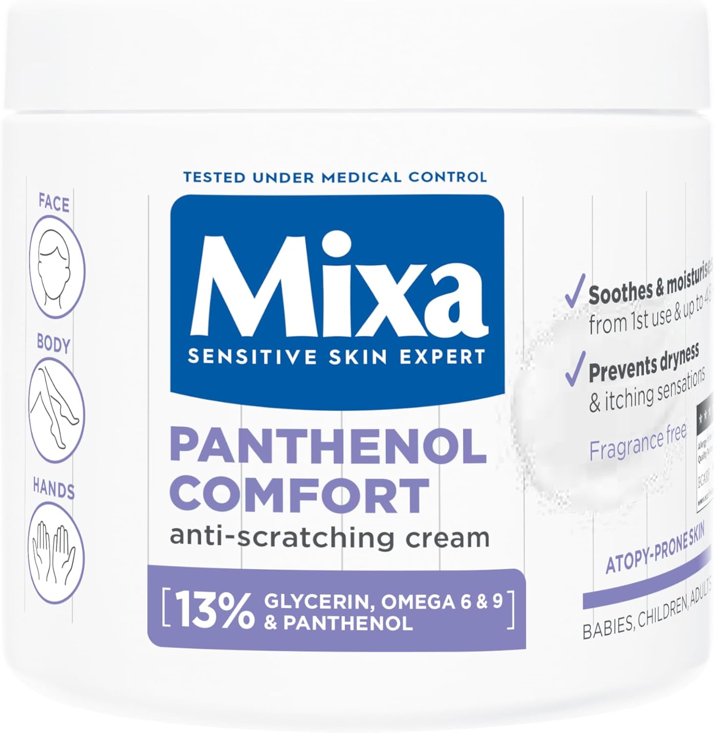 Mixa Panthenol Comfort Soothing Cream – 400 ml
