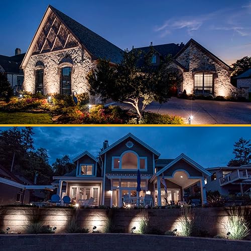 Miniatura 7 de ZUCKEO Luces LED de paisaje de bajo voltaje, iluminación de paisaje con conectores, 10 W, 12 V, 24 V, focos para exteriores, impermeables, para