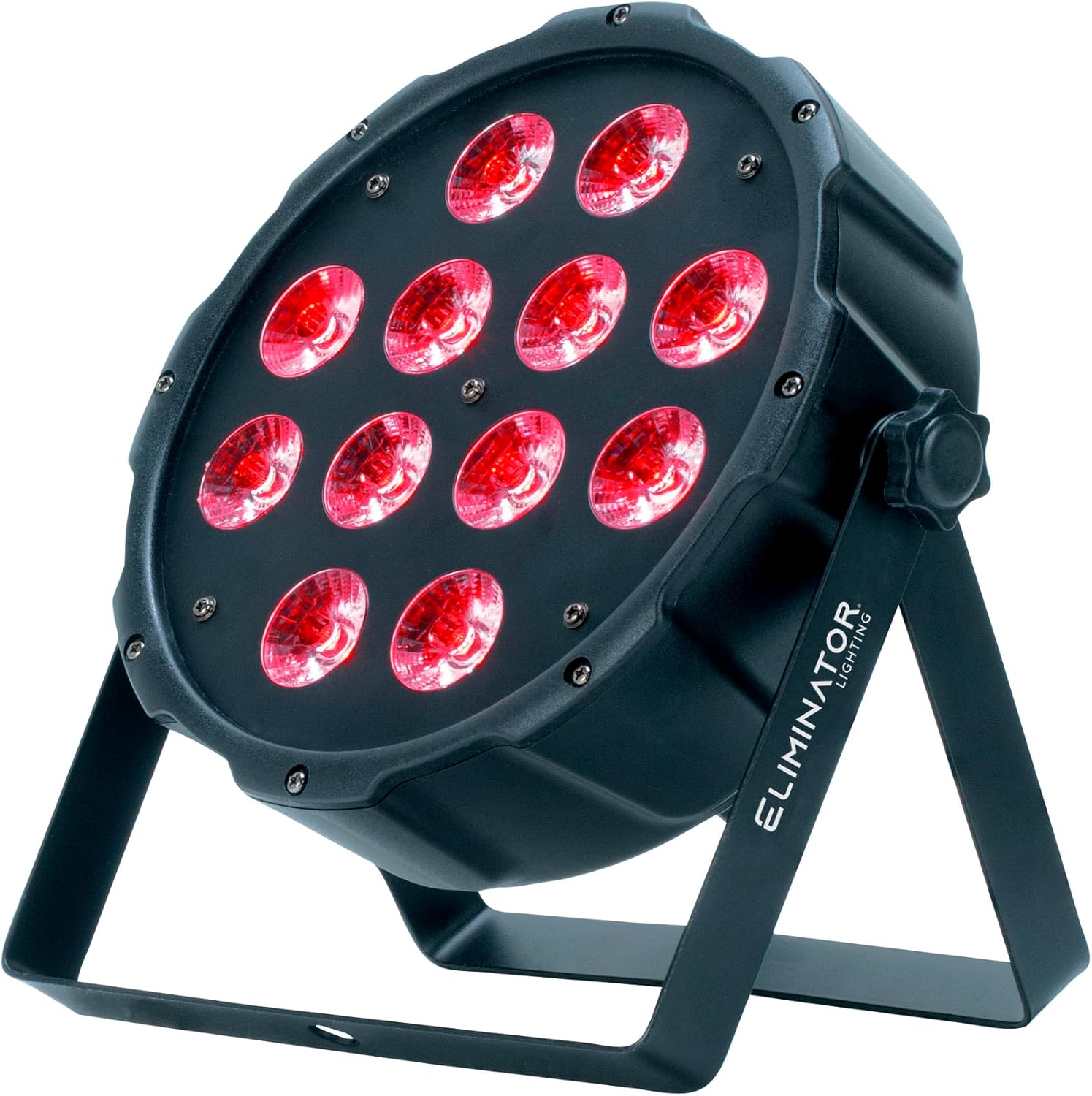 American DJ LP 12 HEX Bundle: (10) 54W RGBWA+UV LED DMX Par Wash Lights, ROCKFORCE 192-Ch DMX Controller, RFAAW DJ Event Facade with Bag and Scrim, RDX3M25 25ft Cable, (9) RDX3M5 5ft Cables, 22-Items