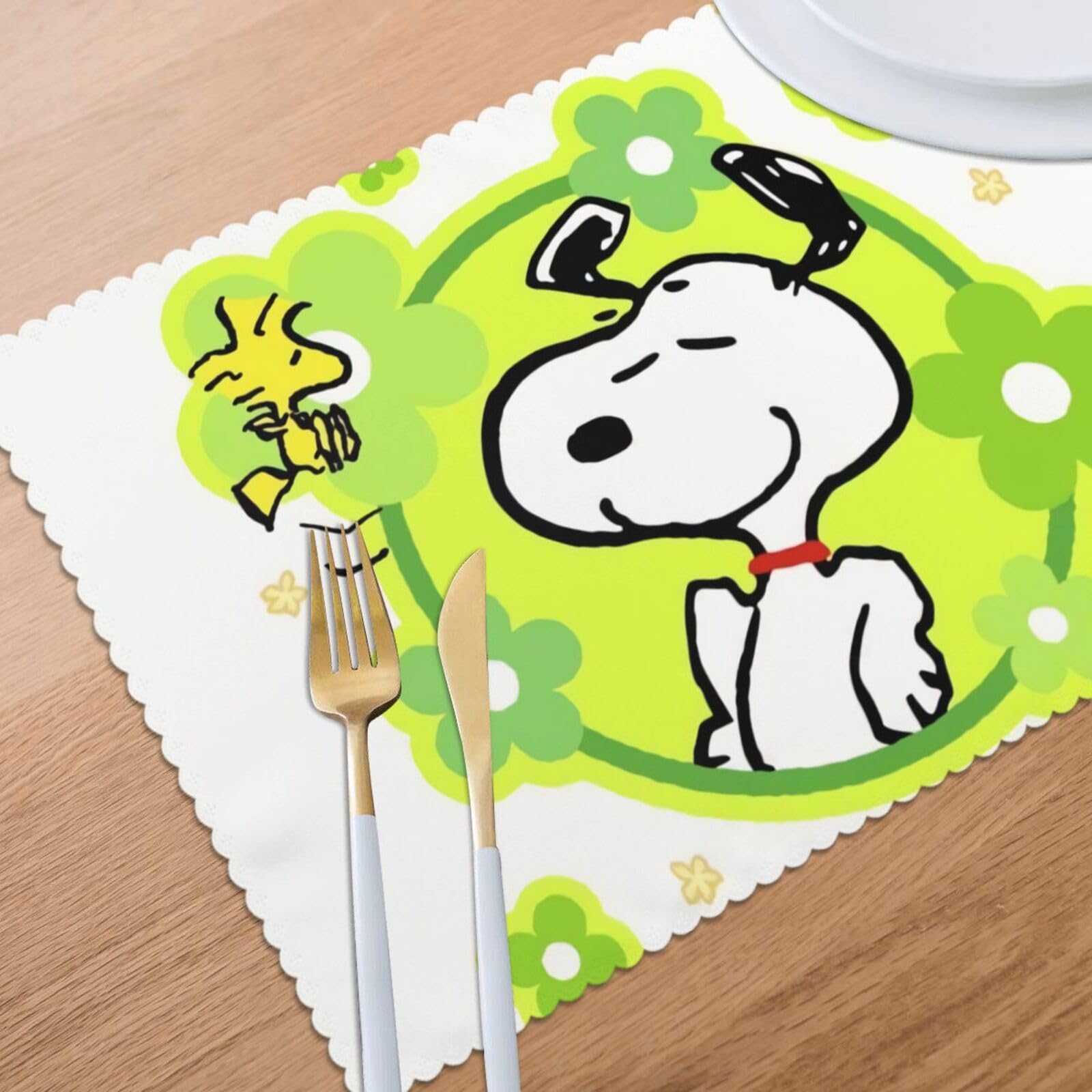 Amazon.co.jp: 楓玉閣ランチョンマットスヌーピーSnoopy給食雰囲気