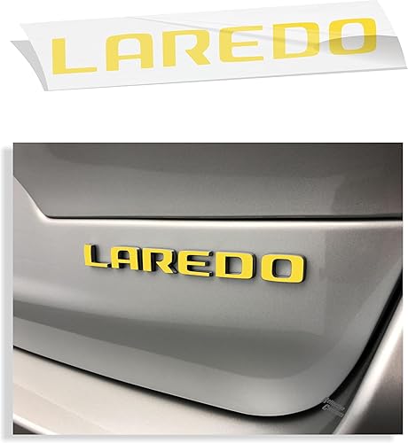 Vista 22 de Reflective Concepts Pegatinas para Jeep Grand Cherokee L Laredo 2021-2024 con emblema para puerta trasera (color: negro plano)