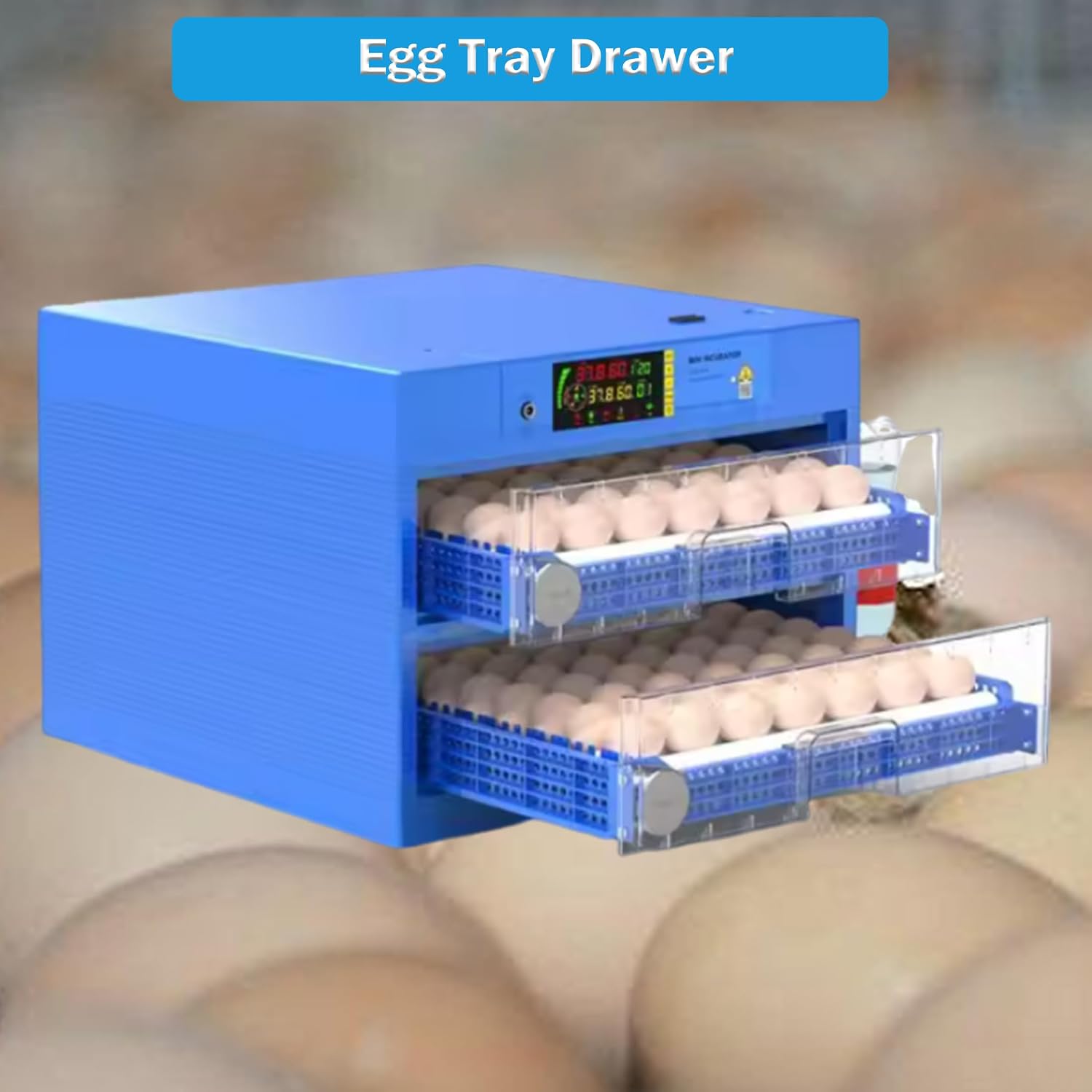 INTSUPERMAI 128 Egg Incubator Automatic Eggs Incubator Turning, Humidity, Temperature Control for Duck Goose Pigeon Quail and Others