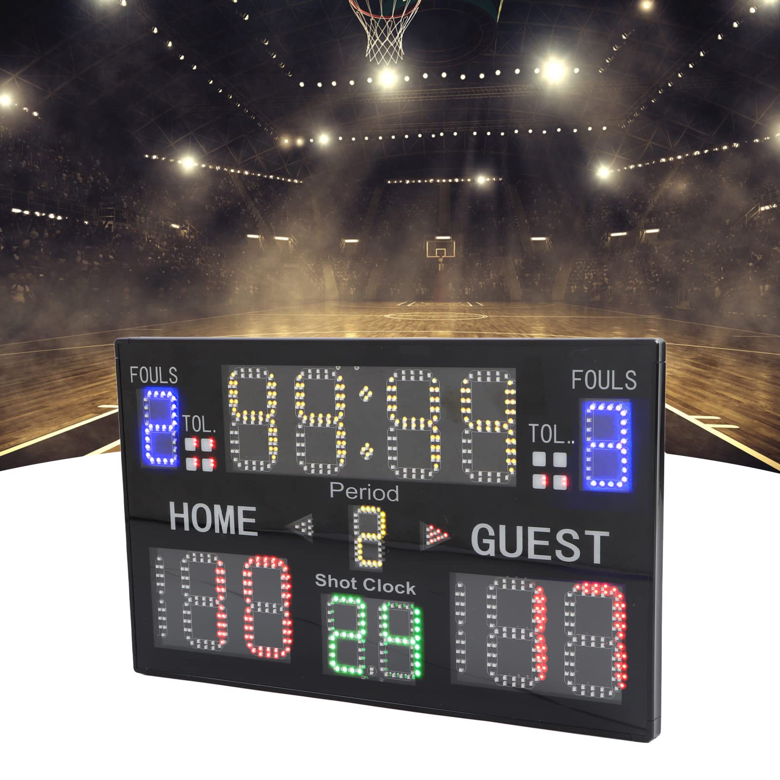 SEAFRONT Tabellone Segnapunti Elettronico Indoor Multisport a 15 Cifre LED