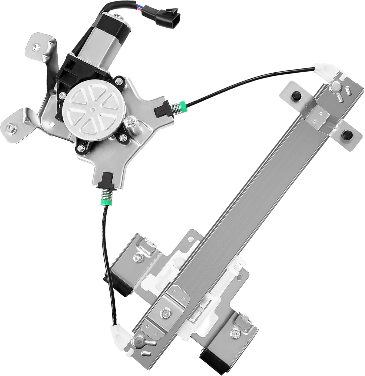 XIMAKA Rear Driver Side Power Window Regulator with 2-Pin Motor for 2007-2014 Cadillac Escalade, Chevy Tahoe, GMC Yukon - 741-390 OEM Fit