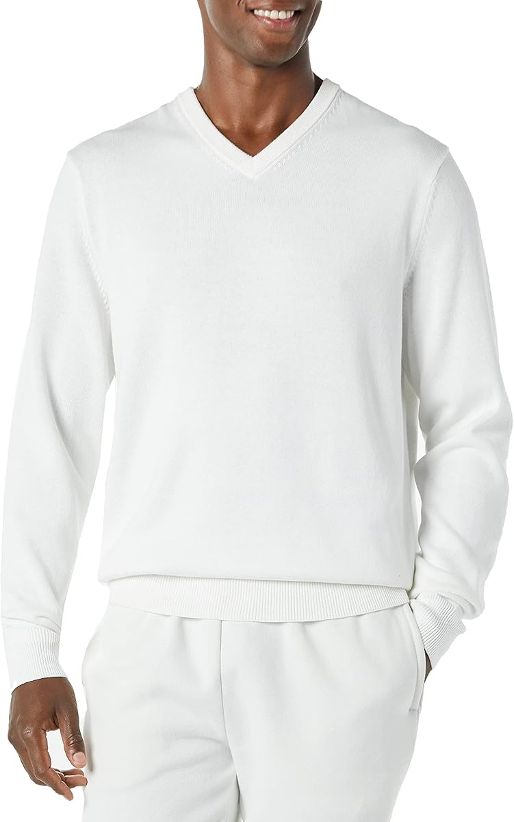 Amazon Essentials Men's V-Neck Pullover Sweater (Available in Big & Tall)
