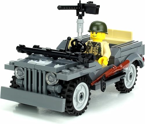 Miniatura 2 de Battle Brick WW2 4 x 4 Conjunto personalizado de vehículos utilitarios