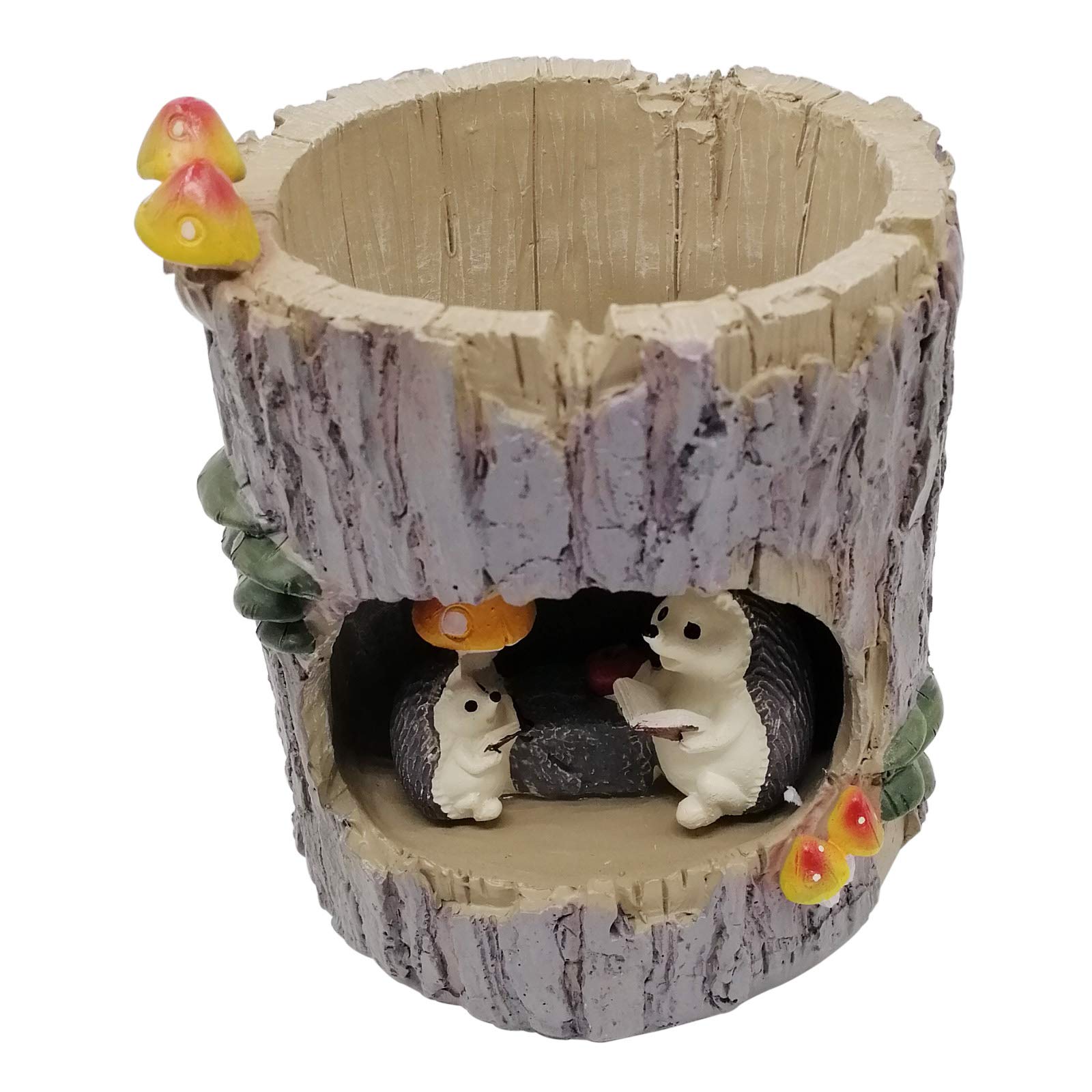 EMiEN Resin Cute Small Succulent Pots with Drainage,Mini Pots for Plants,Succulent Planters,Flower Pots Cactus Faux Plants Containers,Animal Planter (