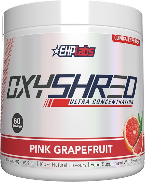 EHP Labs OxyShred Pre Workout Powder & Shredding Supplement Preworkout Powder with L Glutamine