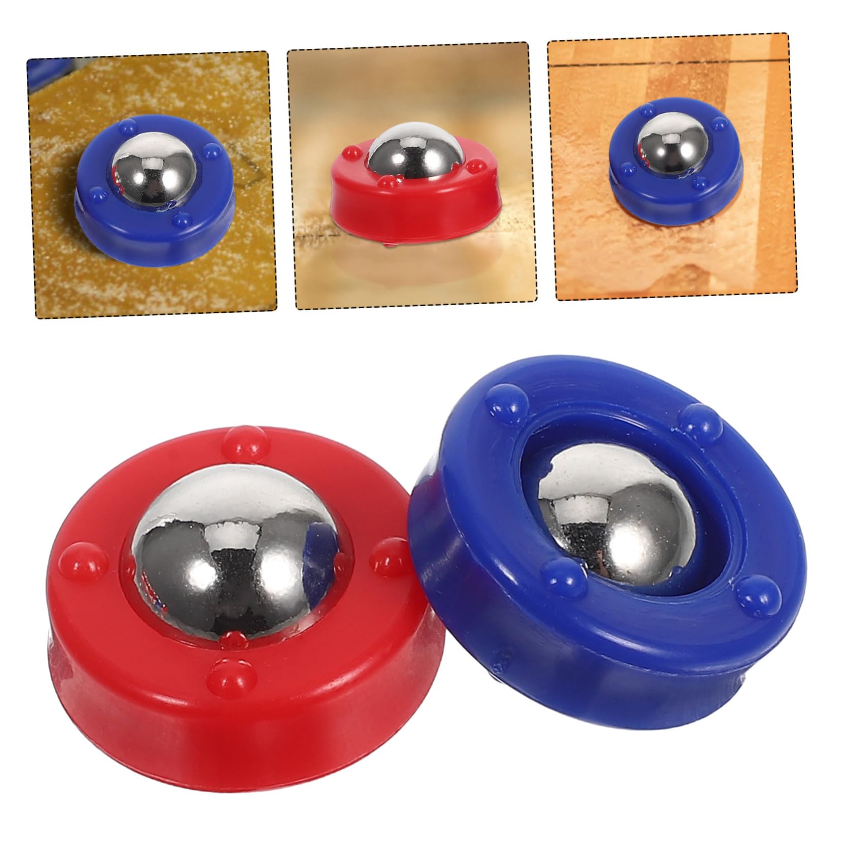 iplusmile 24 Stück Shuffleboard Pucks aus Stahl und Kunststoff für Desktop Interaktives Kleiner Bowling Spielset mit Ausreichend Pucks für Stundenlangen Spielspaß