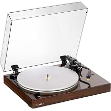 Fluance RT85N High Fidelity Turntable with Nagaoka MP-110 Acrylic Plate Speed Control MDF Wooden Frame & Damping Feet - Walnut