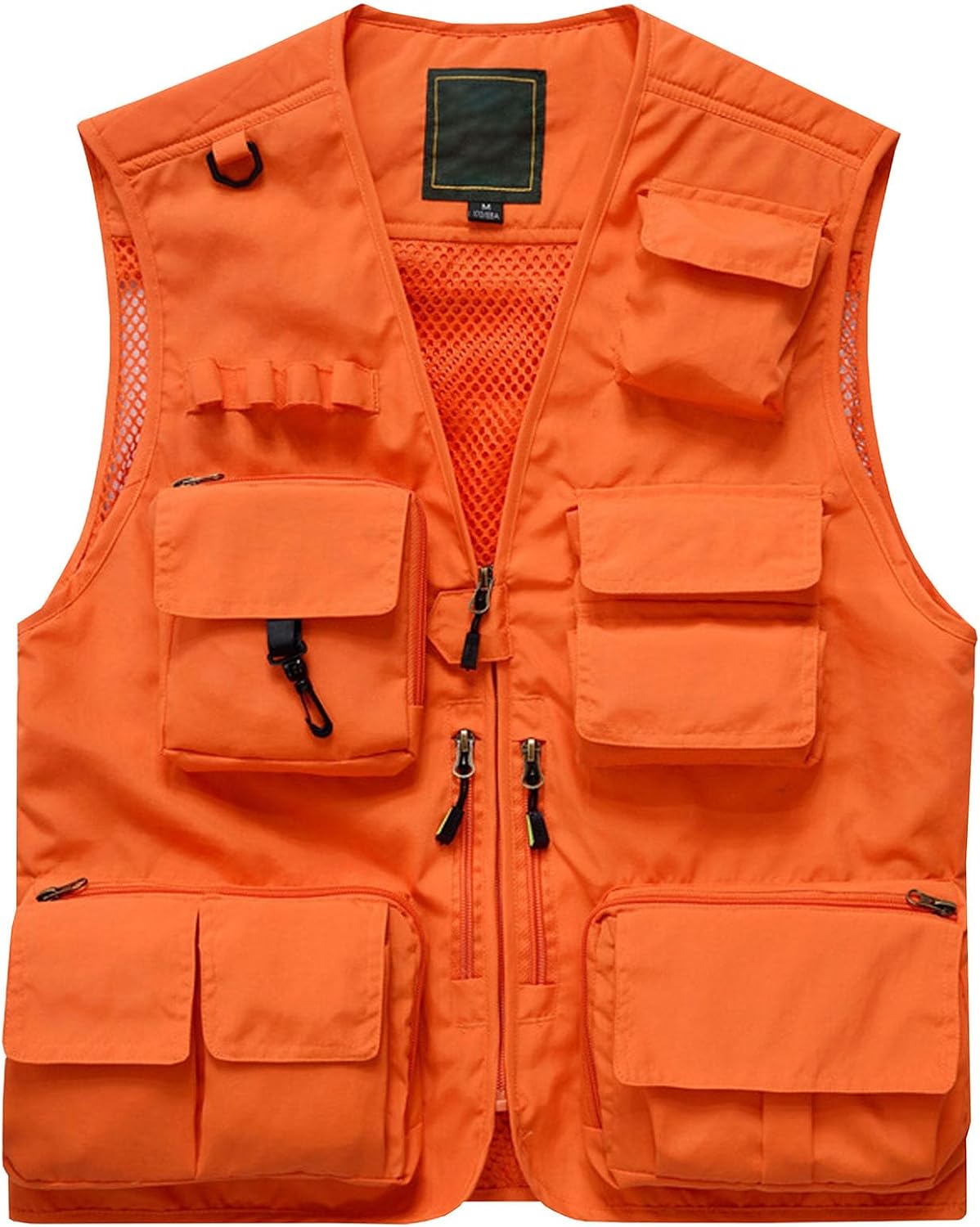 Flygo Men's Casual Multi-Pocket Outdoor Utility Fishing Photo Safari Work Travel Vest