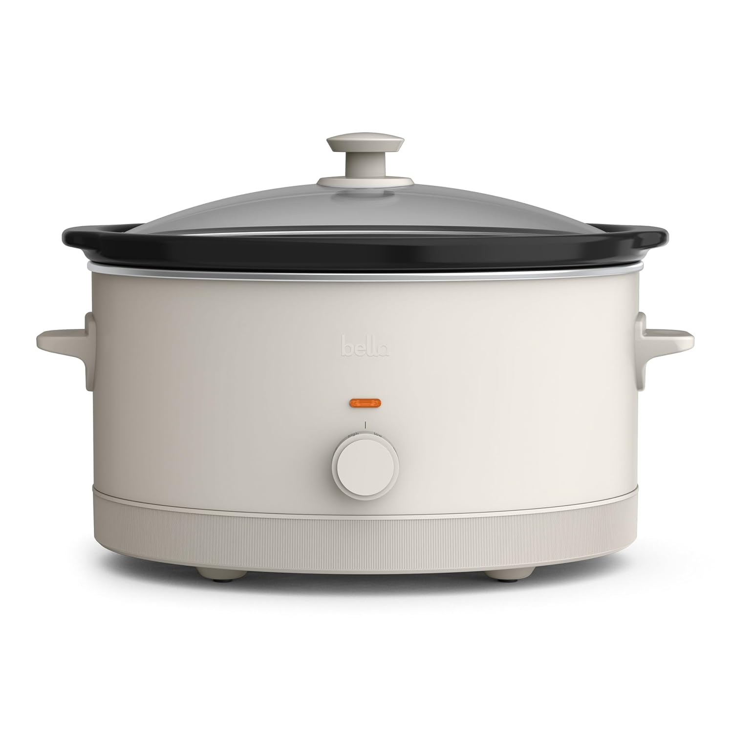 bella 6 0 Qt Manual Slow Cooker Ceramic Nonstick Coating 3 Temperature Settings Dishwasher Safe Stoneware Pot and