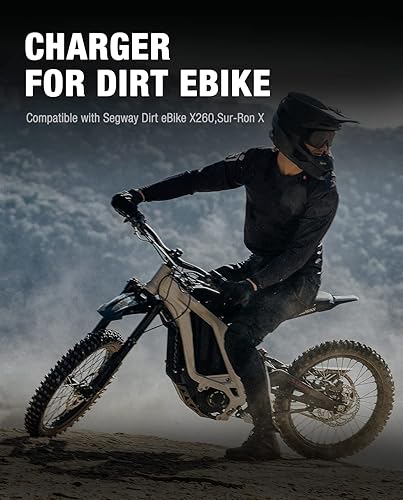Miniatura 5 de Cargador de batería compatible con Segway Dirt eBike X260  Sur-Ron X LightBee, STIO 67.2V 2A cargador para 60V Dirt eBike 3 clavijas conector