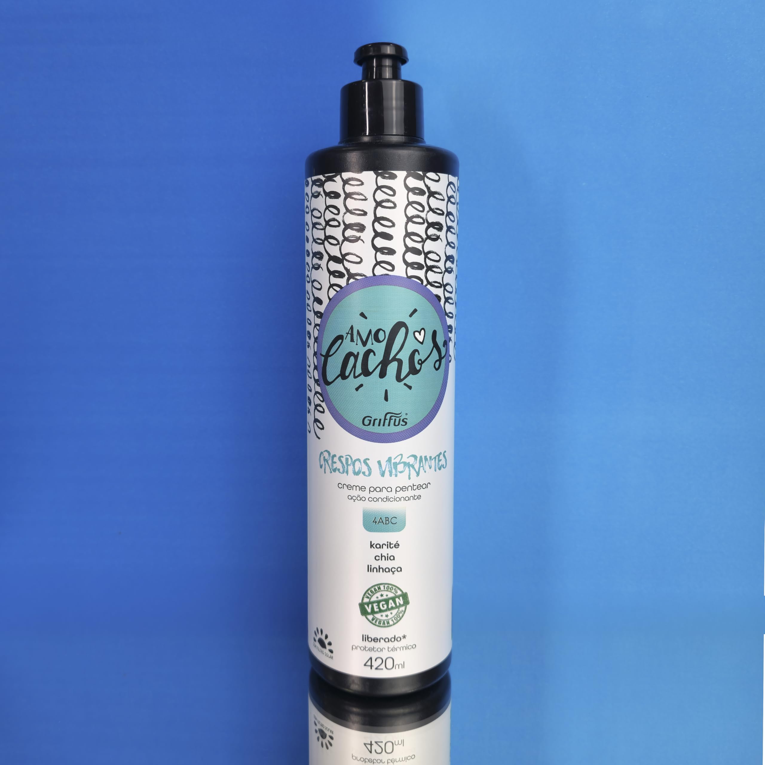 Griffus Amo Cachos Crespos Vibrantes Creme Para Pentear 420Ml