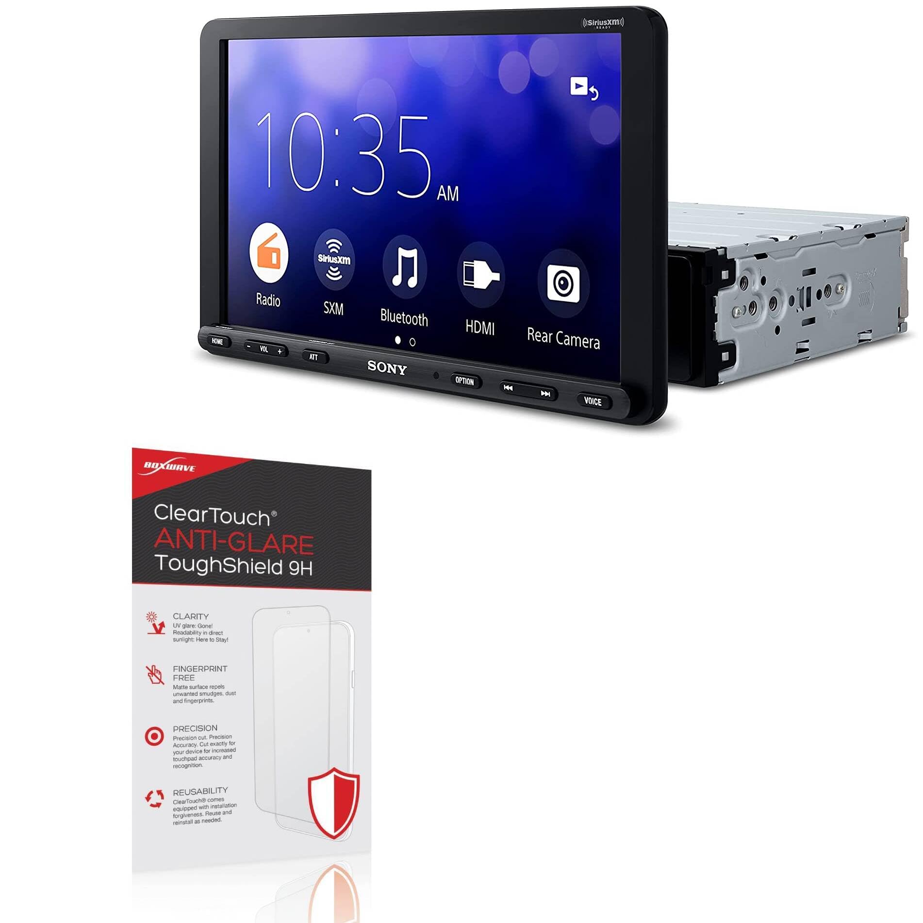 BoxWave Screen Protector Compatible with Sony XAV-AX8100 - ClearTouch Anti-Glare ToughShield 9H (2-Pack), Anti-Glare 9H Tough Flexible Film Screen Protector