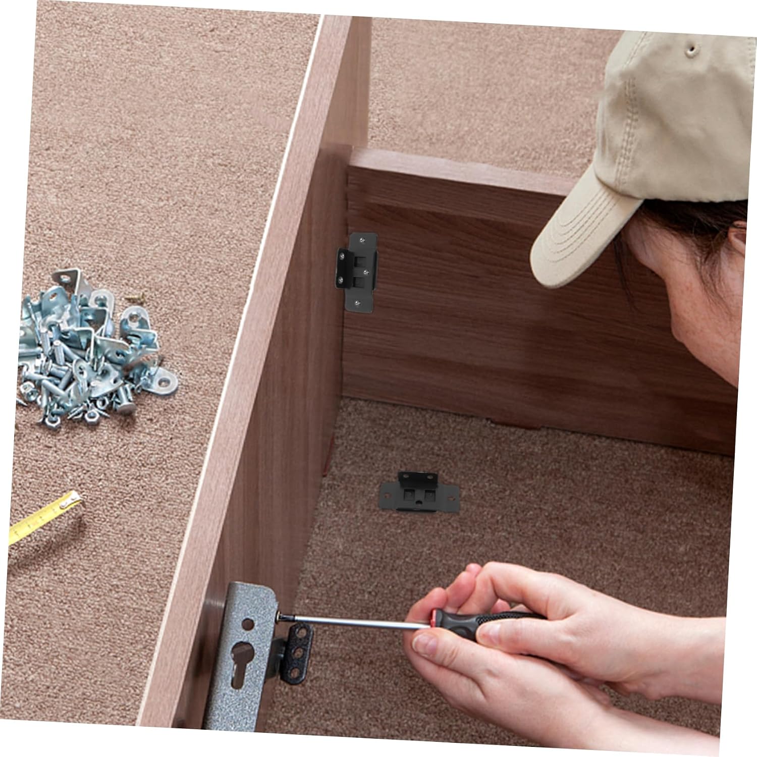 20pcs One Insert Desk Corner Connectors Furniture Connectors Wood Sectional