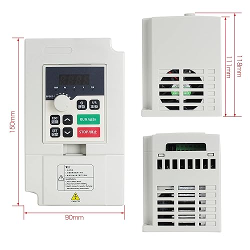 Miniatura 4 de RATTMMOTOR Kit de husillo refrigerado por agua de 1.5KW 3.150 in Motor de husillo 1500W 110V 400HZ+1.5KW VFD 110V monofásico inversor monofásico
