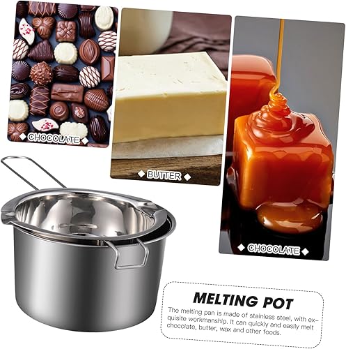 Miniatura 6 de ABOOFAN 3 juegos de velas de mesa de olla de fusión, caldera de leche, molde de para resina, calderas dobles para estufa, caldera doble, olla de