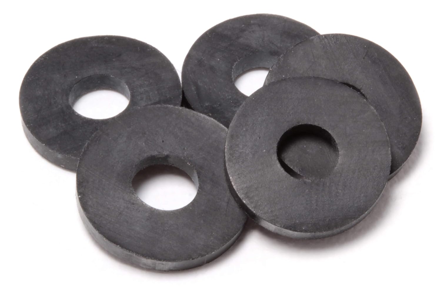 100 Pack EPDM Rubber Flat Washers, 5/8" OD, 3/32" Thickness - UV Resistant Neoprene Washers for Indoor/Outdoor Use - Commercial Grade by Bolt Dropper