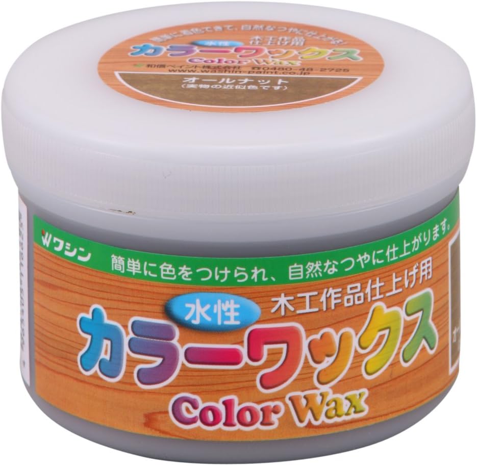 Washin Paint Water-Based Color Wax, Easy to Dye, Water-Based for Safe and Safe, All Nuts, 7.1 oz (200 g)