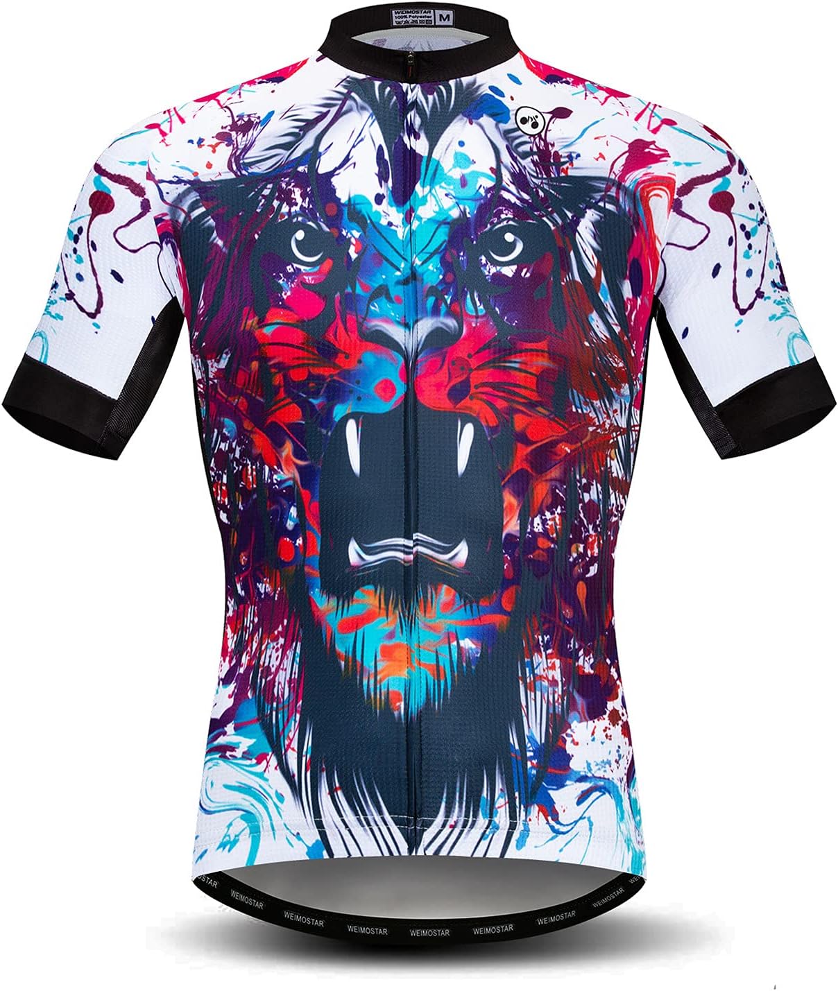 Men's Cycling Jerseys Tops Biking Shirts Short Sleeve Full Zipper Bike Clothing
