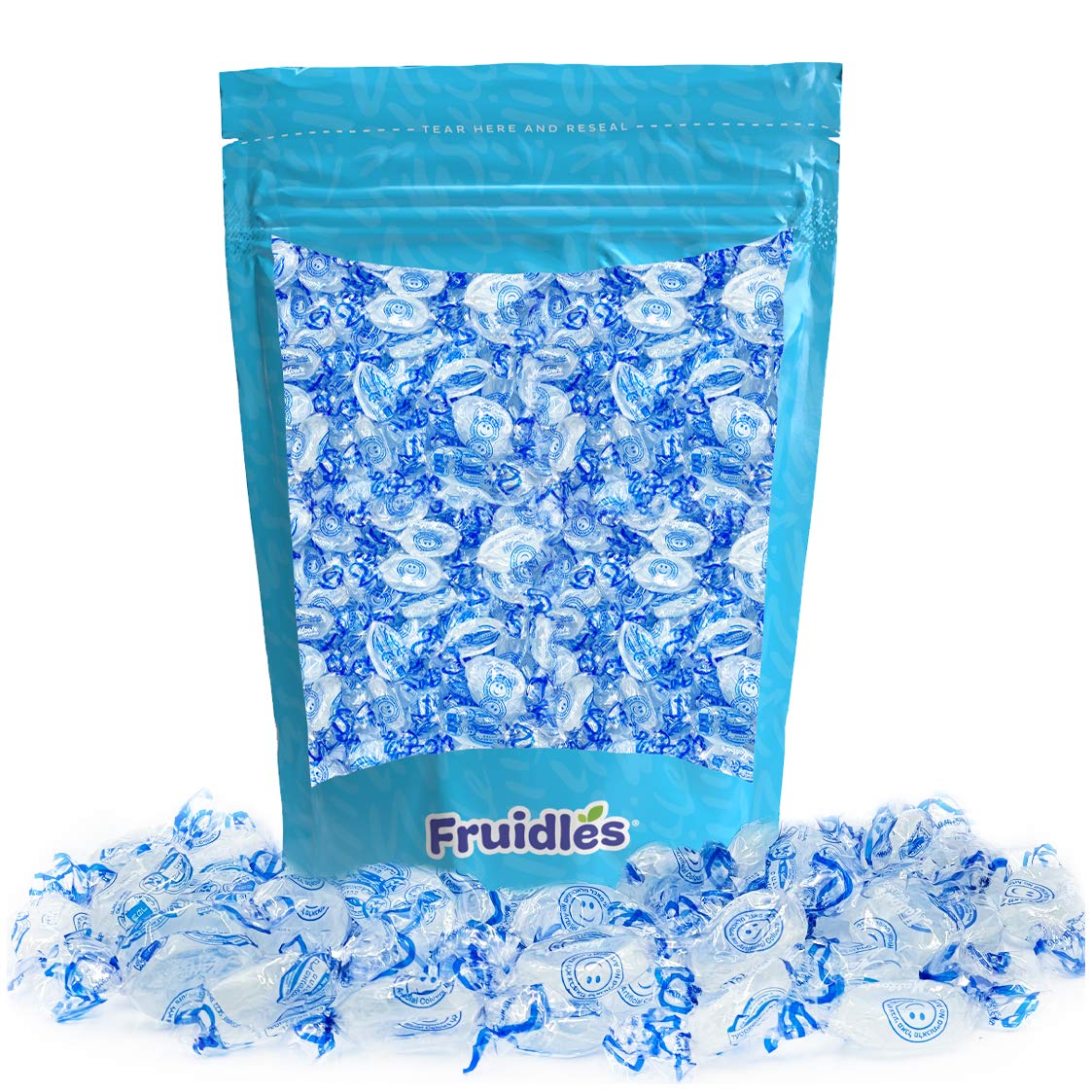 Matlows Crystal Mint Hard Candy - Peppermint Bulk Candies, Individually Wrapped Sweets, Kosher Certified, Bulk Candy (8 Oz)