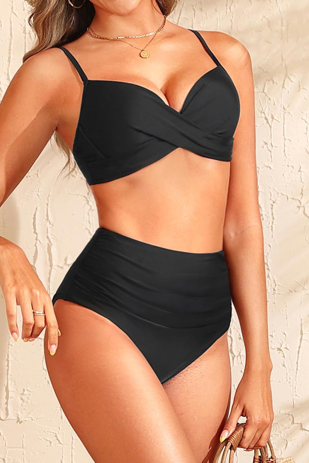 Aqua Eve Women Underwire Bikini High Waisted Bathing Suit Tummy Control Two Piece Swimsuit - Image 5