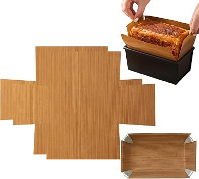 Silicone Loaf Pan Liner, Nonstick Food Safe Baking Sheet, Bread Pan Liners For 10x59 X 59.5 X 5 Inch Or 1.5 Lb Loaf Pans, Pack of 2