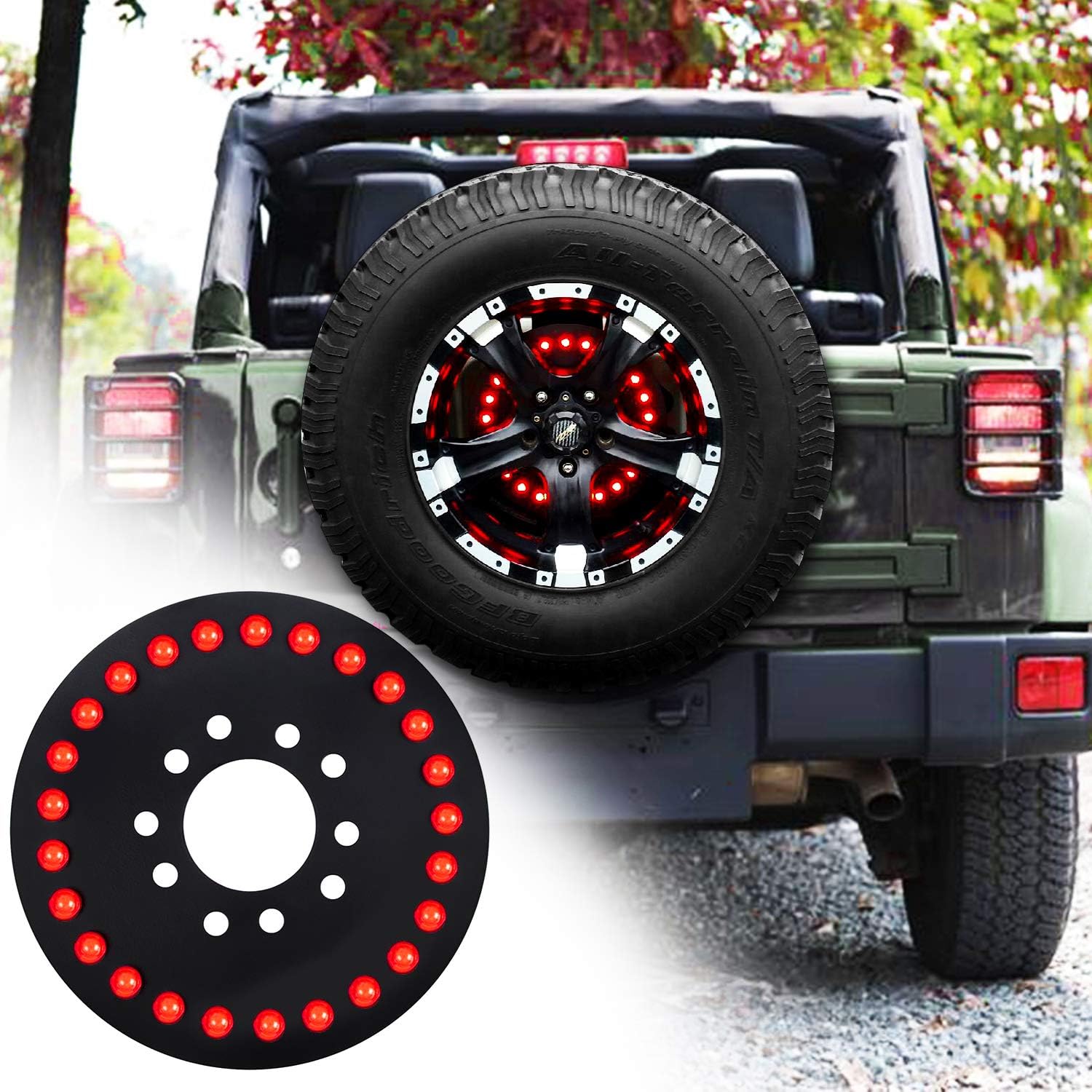 50pcs led for Jeep Spare Tire Brake Light Third Brake Light fits 2007-2020 Jeep Wrangler JK JL (Jeep 2007-2022)