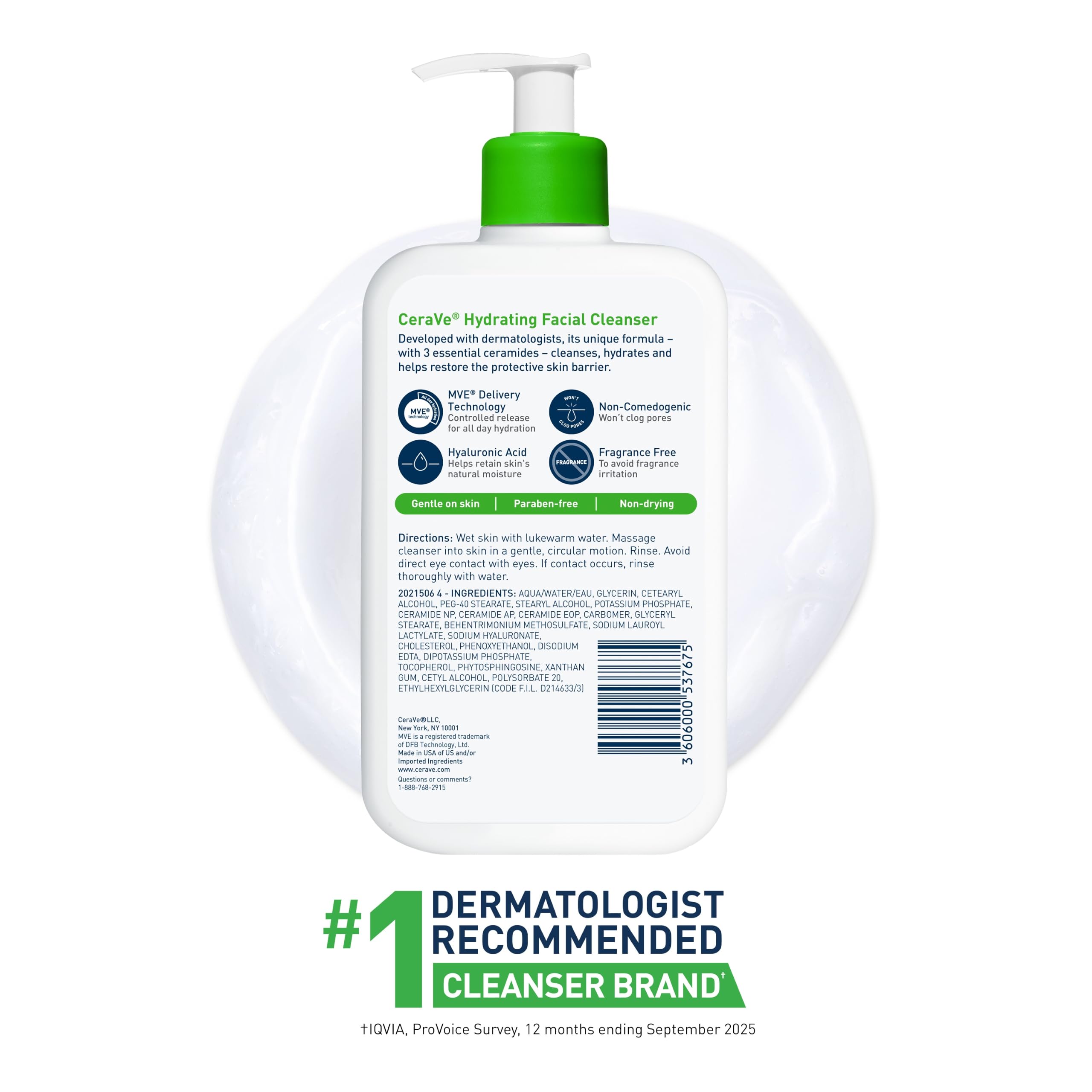 CeraVe Hydrating Cleanser - Gentle Face Wash -9