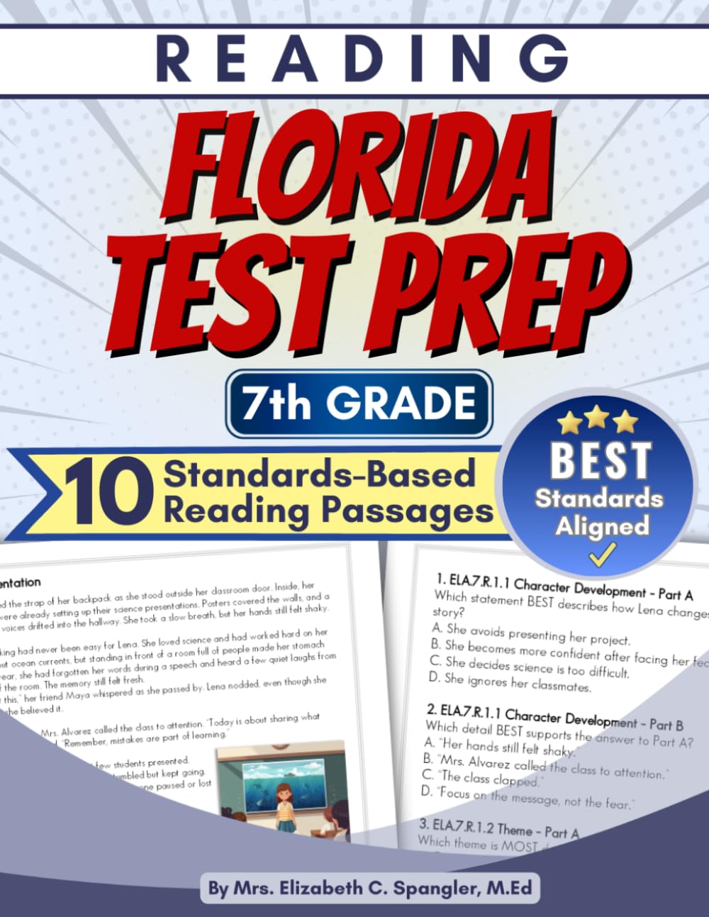 Florida Reading Test Prep 7th grade: Test Prep Reading Passages, Reading Practice for 7th grade