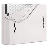 HOMESURE Mattress Bags for Moving and Storage with 8 Handles - Mattress Cover for Moving - Heavy Duty&comma; Strong Zipper Closure&comma; Moving Supplies & Moving Bag - Semi-Transparent&comma; Queen