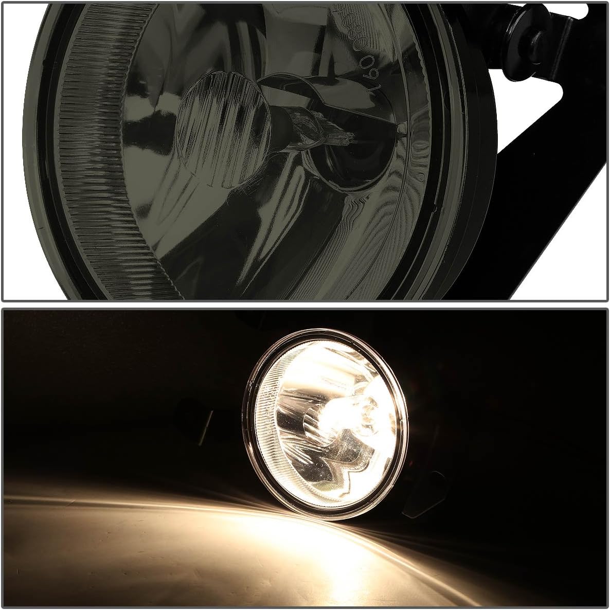 DNA MOTORING FL-NS039-SM Front Bumper Fog Light Driver & Passenger Side [Compatible with 2006 Escalade / 01-07 C3 Denali / 01-06 Yukon]