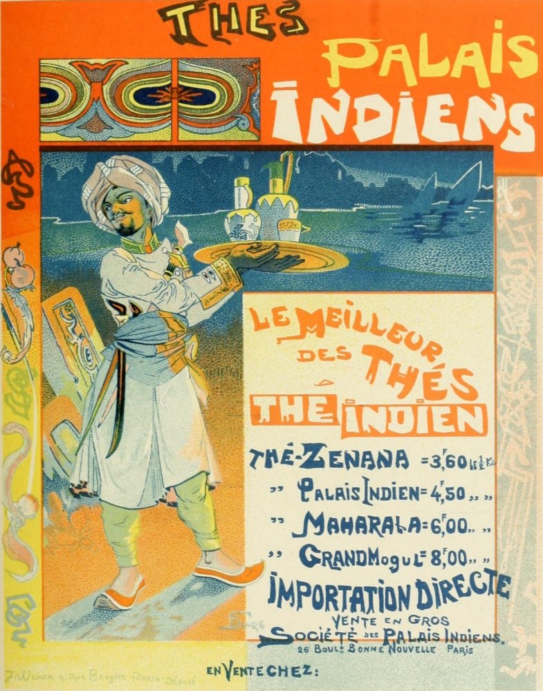 PosterazziLes Affiches Illustr_es (1886-1895) 1896 Thes Palais Indiens Poster Print by Georges de Feure, (24 x 36)