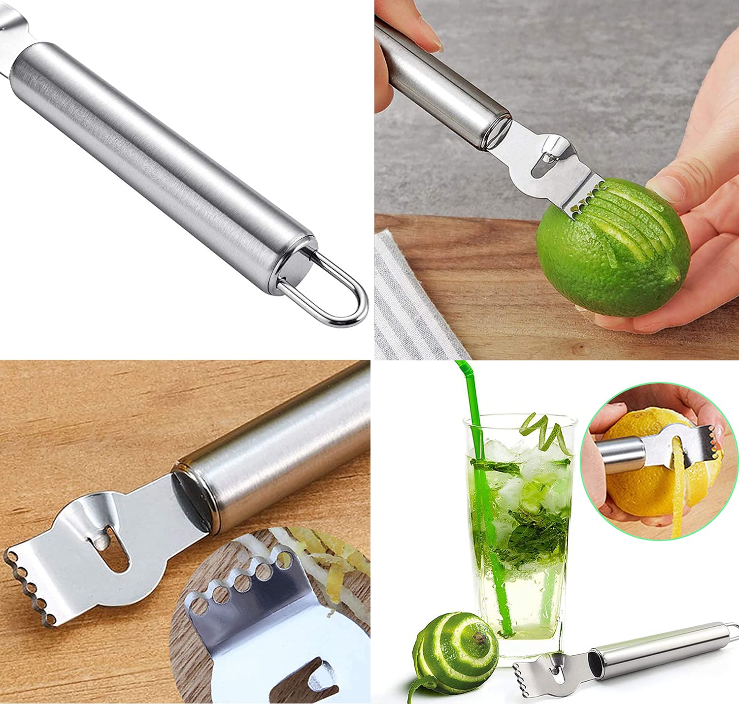 Cuillère à Melon Acier Inoxydable 4 Pièces Set Fruits Outils Découpage