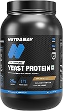 Nutrabay Yeast Protein Powder - 1kg, Cold Coffee | 25g Protein & 6.7g BCAA Per Scoop | All 9 EAAs | PDCAAS of 1 | Lactose Free, Soy Free | Superior Muscle Growth & Recovery