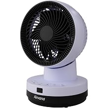 Orbital Oscillating Power Fan w/Remote - White