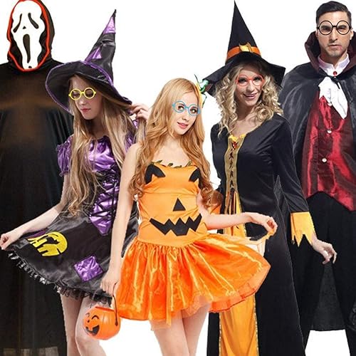 Miniatura 6 de Paquete de 20 gafas de mago de colores redondas, sin lentes para cumpleaños, Halloween, disfraces, recuerdos de fiesta