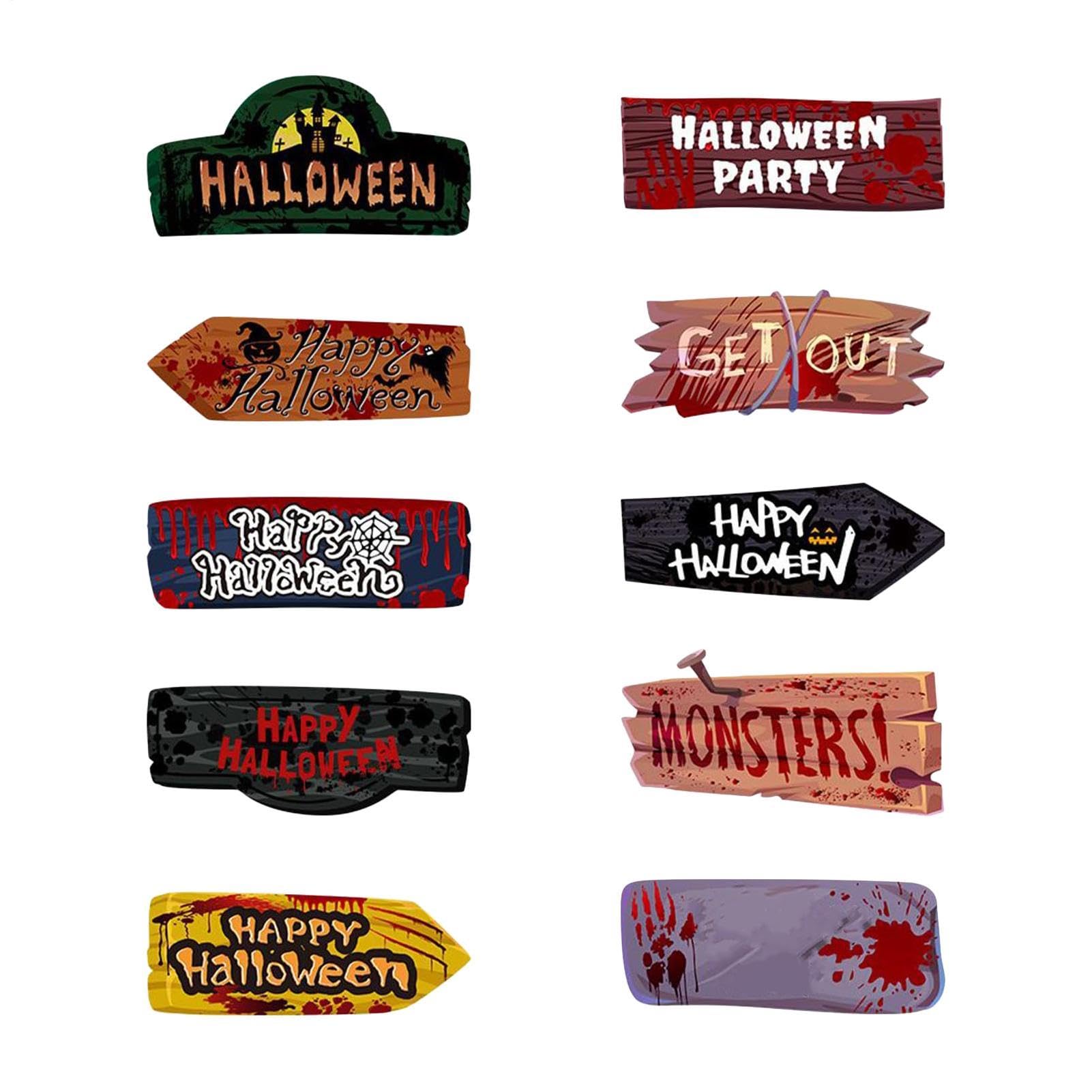 Decoraciones de Halloween para exteriores y accesorios para de fotos de Halloween en casa