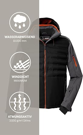 killtec M KSW 72 JKT, Black, Large