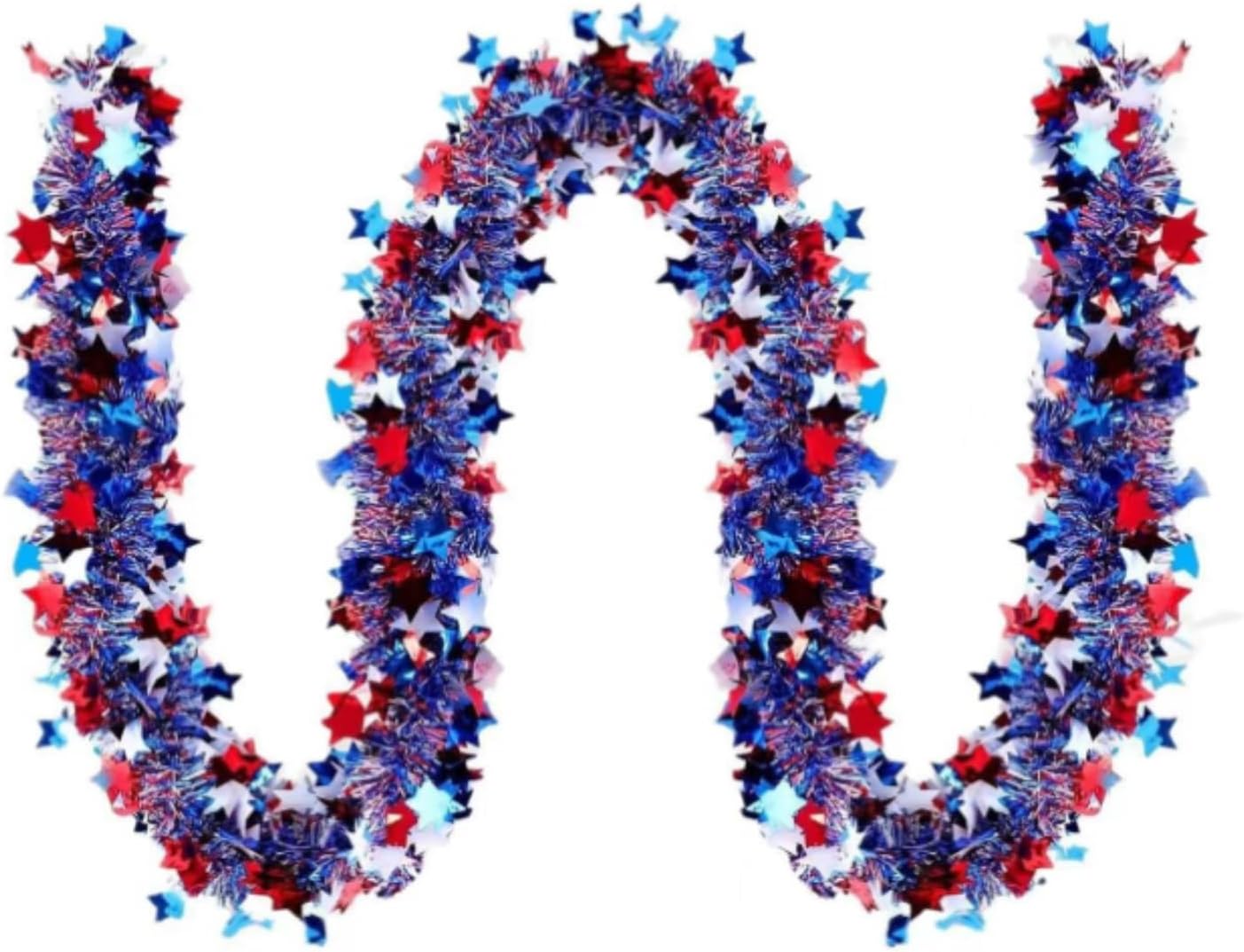 Tinsel Indoor 2M Holiday Garland Tinsel Hanging for Home Tree Door Mantle Indoor Outdoor Christmas Tree Garland(1pcs)