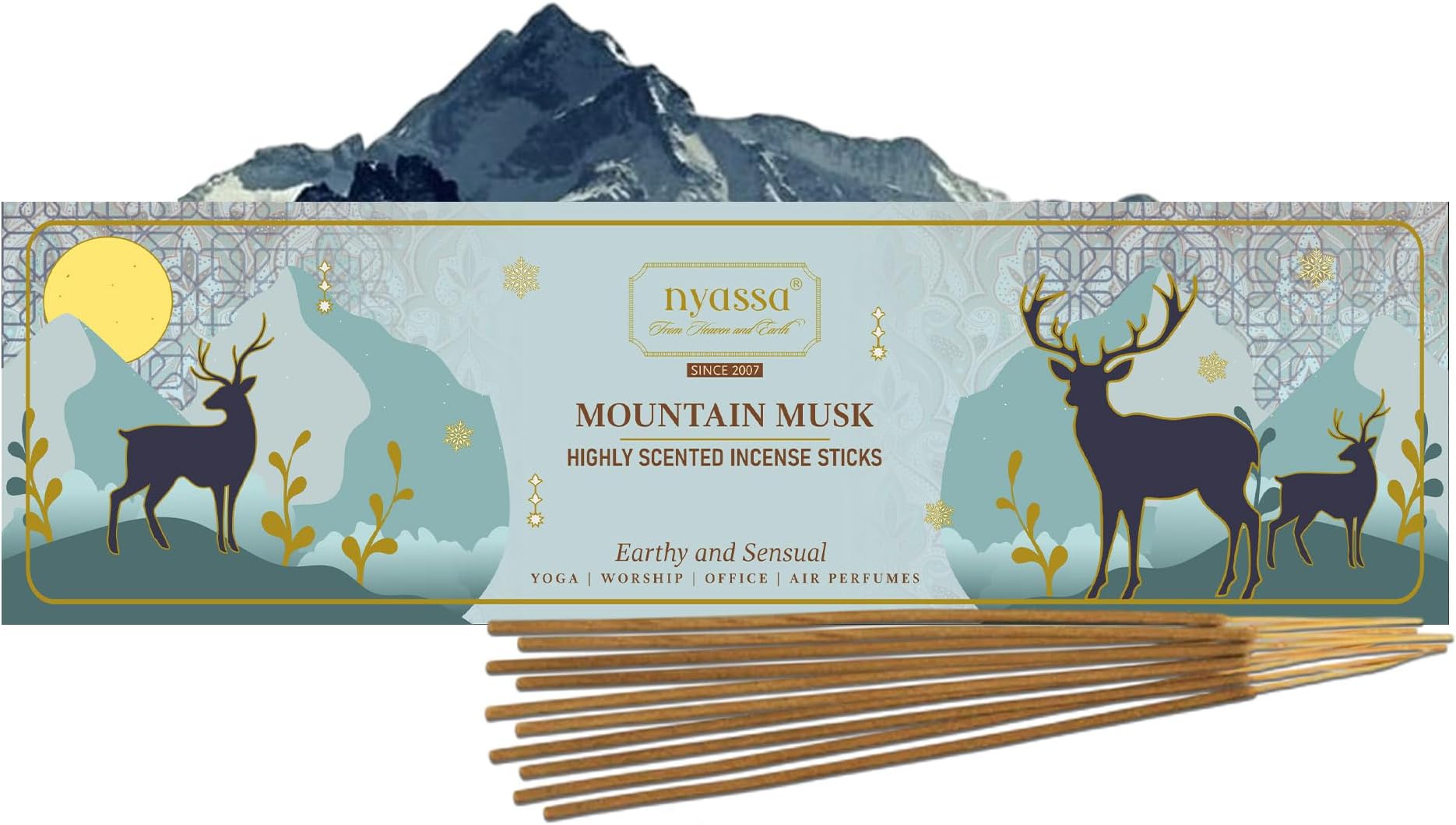 Nyassa Mountain Musk Incense Stick Pack of 30 Sticks