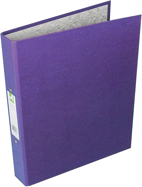 Q-Connect KF01474 2-Ring Binder A4 25mm Polypropylene Purple (pack of 10)