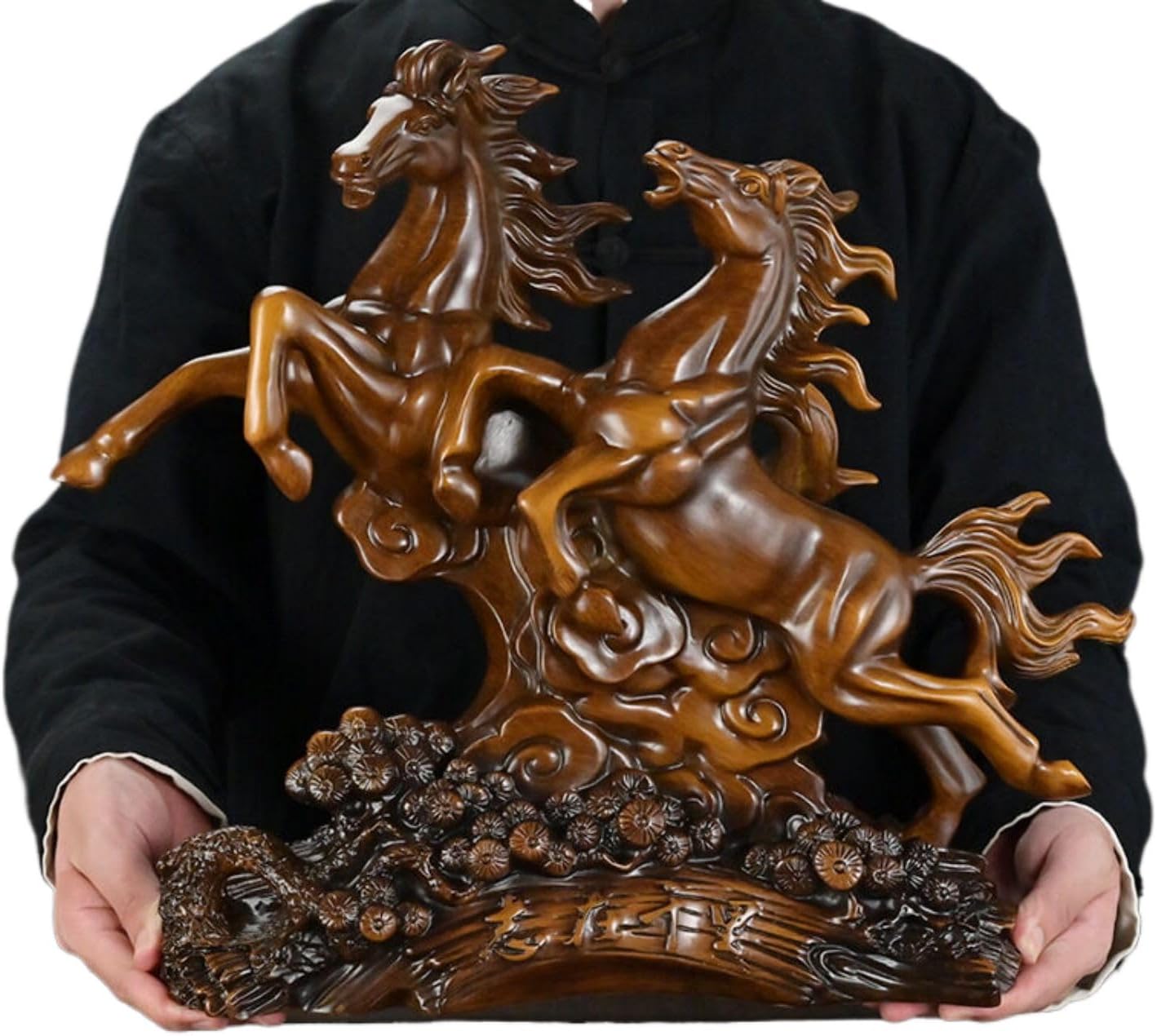 马摆件 Feng Shui Figurine Home Office Decor Chinese Gifts 马到成功招财生肖马办公室店铺乔迁开业工艺礼品 8824