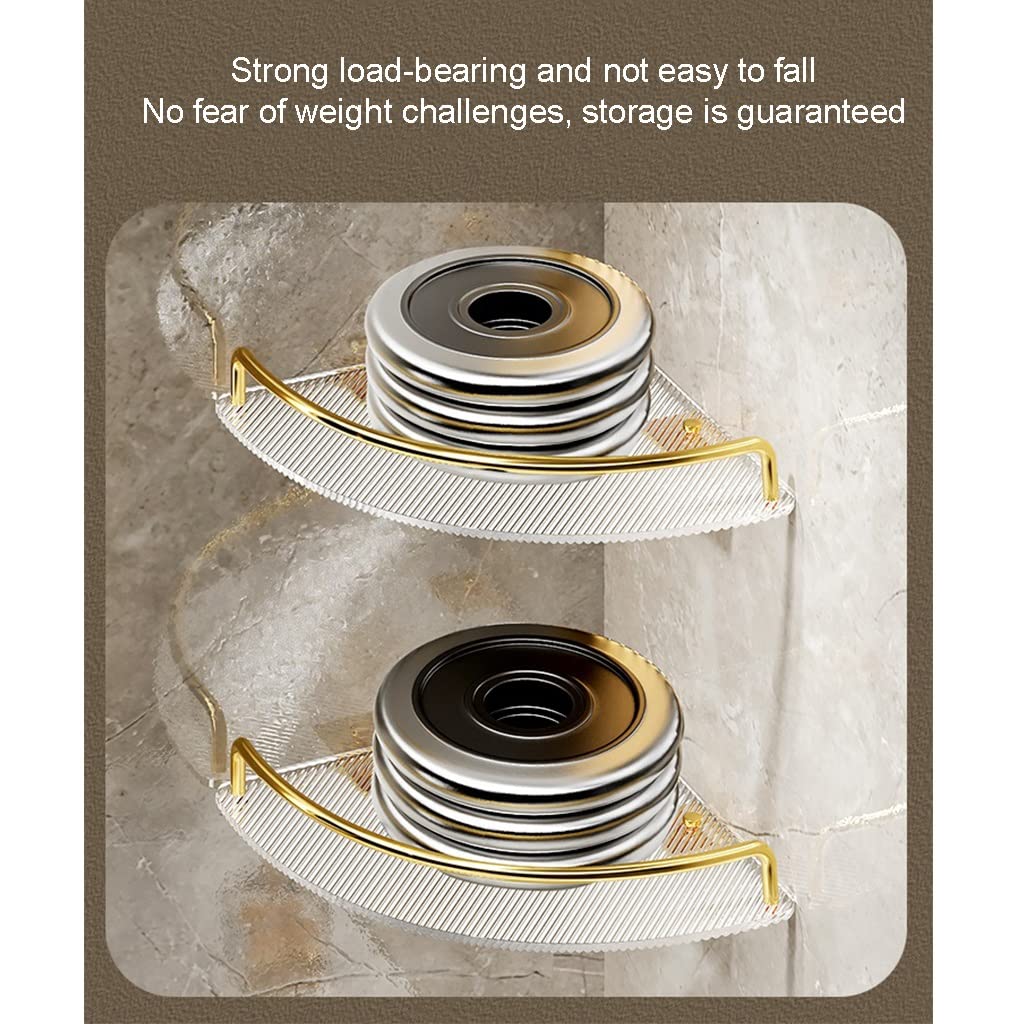 GeekDigg コーナーシャワーキャディ 透明アクリルシェルフ 壁取り付け