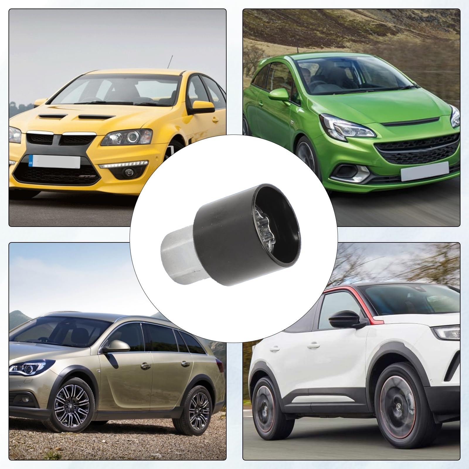 Écrou antivol de roue de voiture 198 ou V de rechange pour Opel Corsa Opel Vectra Merivia Zafir Saab GM Adam Noir
