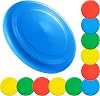 Bramble - Pack 9" Frisbee Flying Disc Saucers for Kids & Adults Outdoor Fun Play Activity - 3 Assorted Colours, 23cm