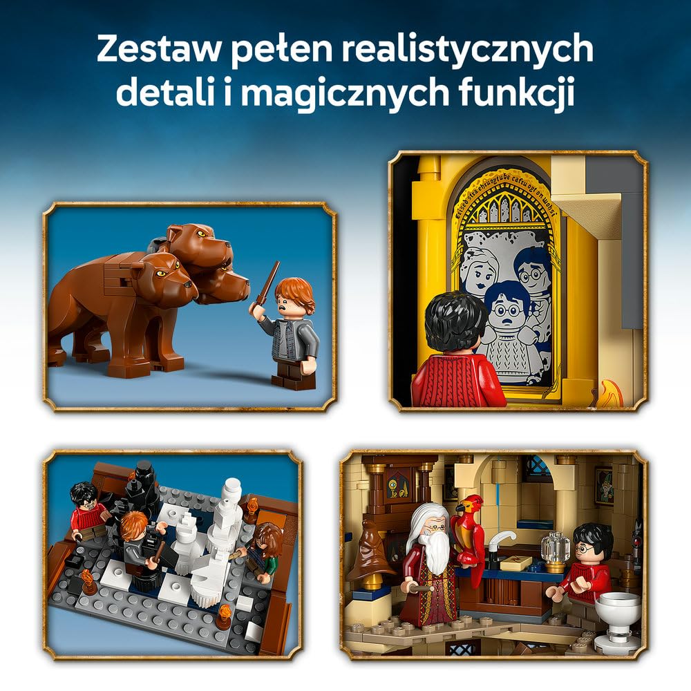 LEGO Harry Potter Zamek Hogwart: Główna wieża 76454 | Kolekcja modułowa, model zamku z figurkami, prezent dla fana Harry’ego Pottera 10+, zestaw klocków dla dzieci, 2135 elementów
